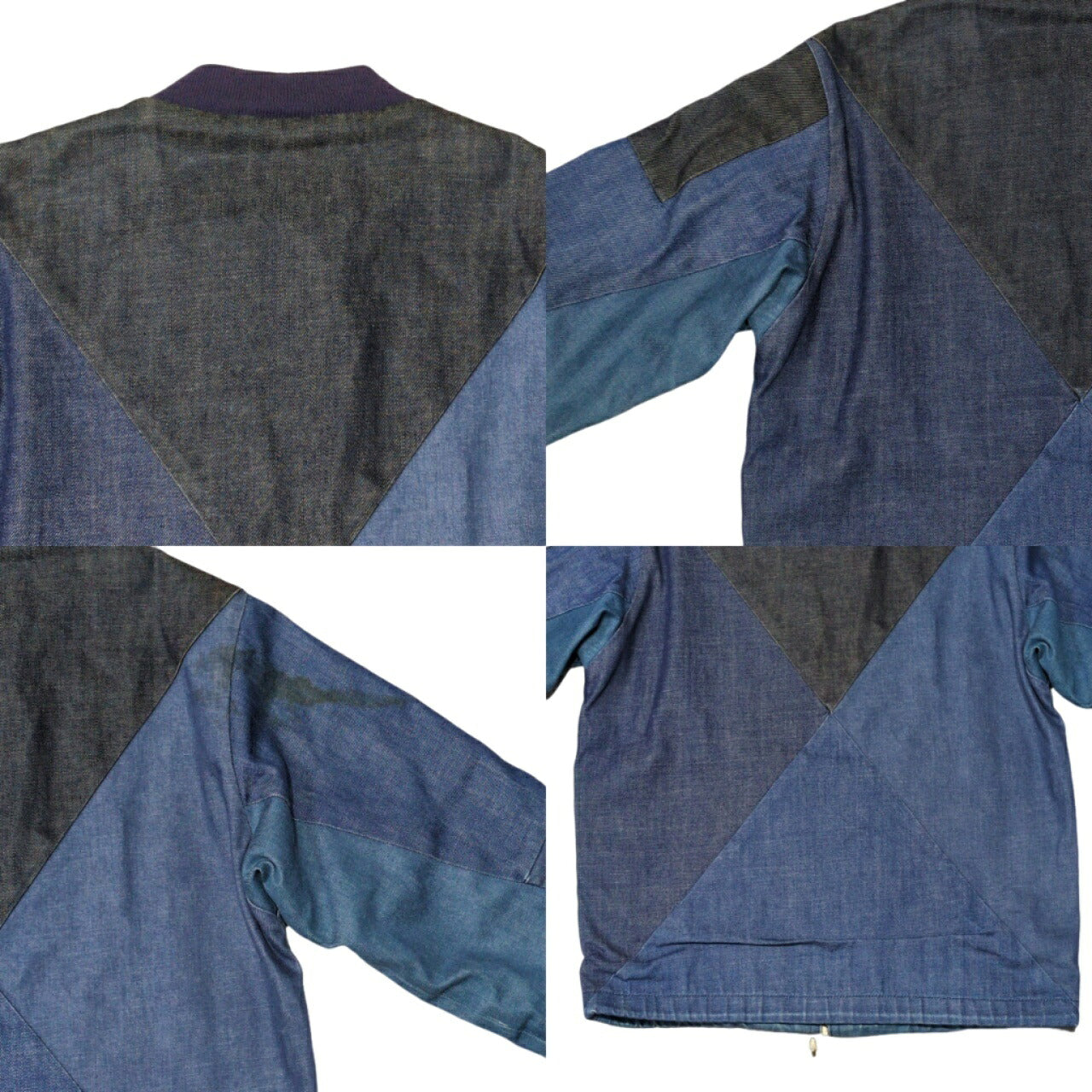 N.HOOLYWOOD x MIGHTY-MAC Patchwork Denim Jacket Blue Size S