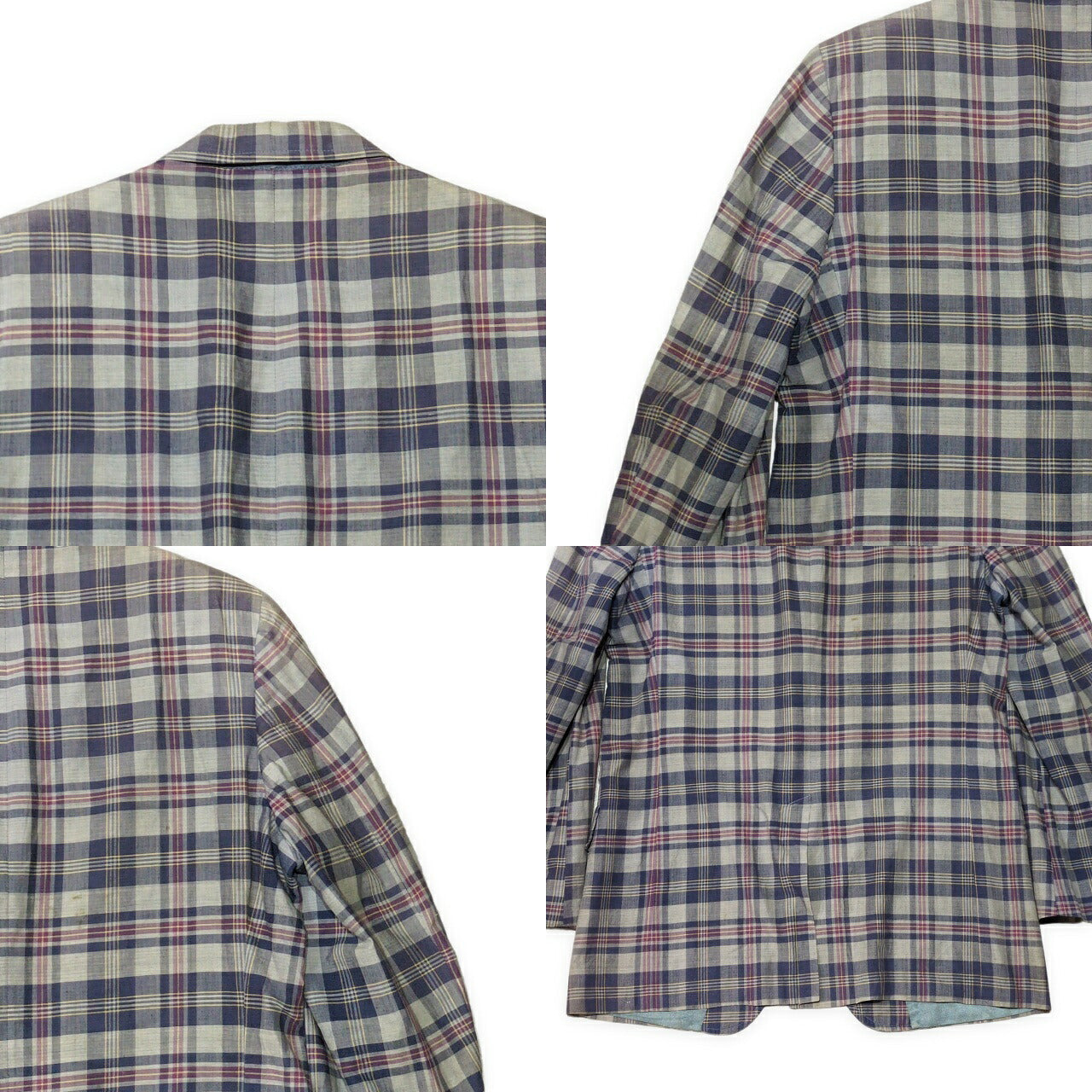 BROOKS BROTHERS 80s 2-Button Check Tailored Blazer Size 36R