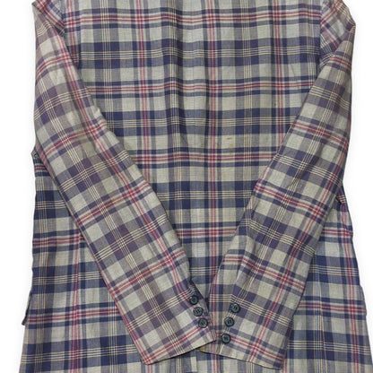 BROOKS BROTHERS 80s 2-Button Check Tailored Blazer Size 36R