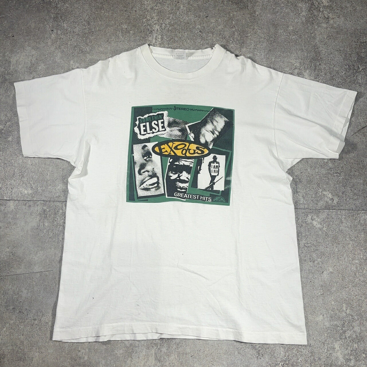 FRUIT OF THE LOOM 90s Vintage EXODUS Band T-Shirt White