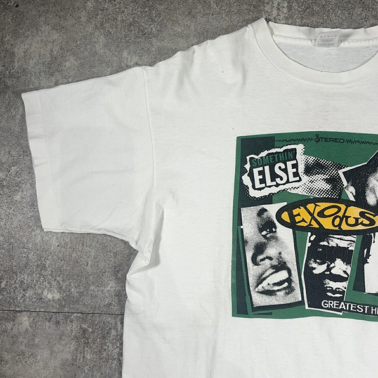 FRUIT OF THE LOOM 90s Vintage EXODUS Band T-Shirt White