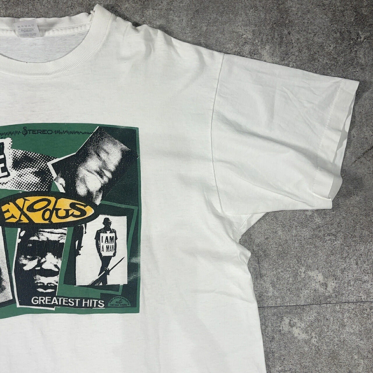 FRUIT OF THE LOOM 90s Vintage EXODUS Band T-Shirt White