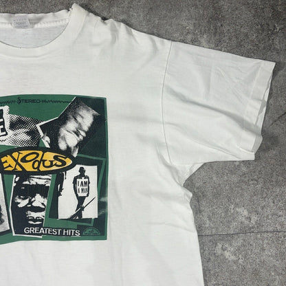 FRUIT OF THE LOOM 90s Vintage EXODUS Band T-Shirt White