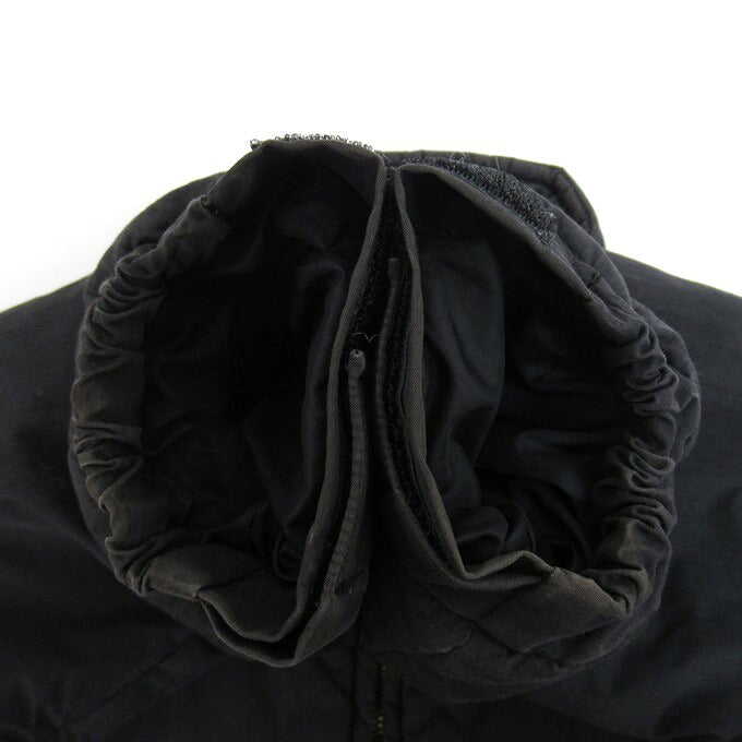 CALEE Diamond Stitch Leather Panel Padded Jacket Size L