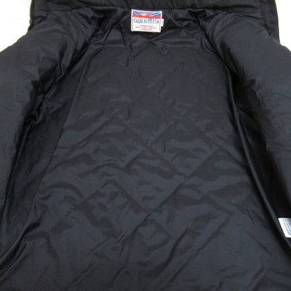 CALEE Diamond Stitch Leather Panel Padded Jacket Size L