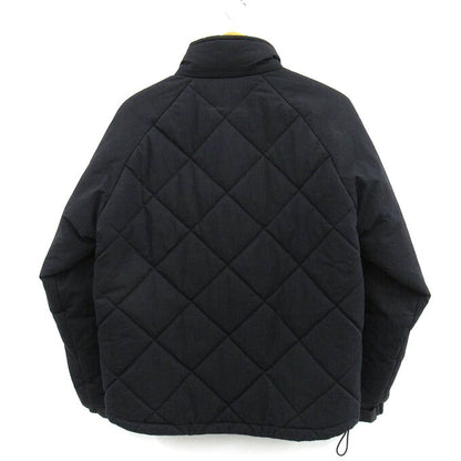 CALEE Diamond Stitch Leather Panel Padded Jacket Size L