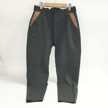 L.L.Bean 60s Leather Panel Jockey Pants TALON ZIP