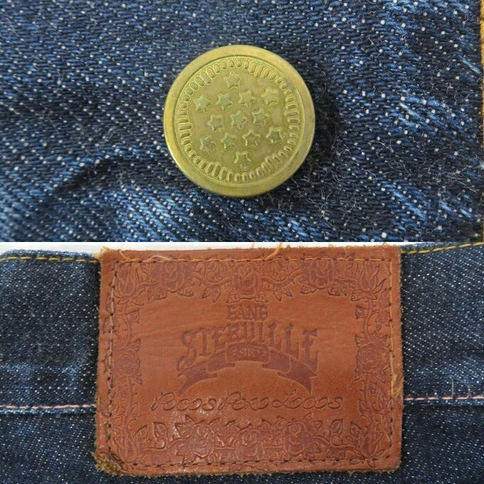 GANGSTERVILLE Iron Cross Embroidered Denim Jeans