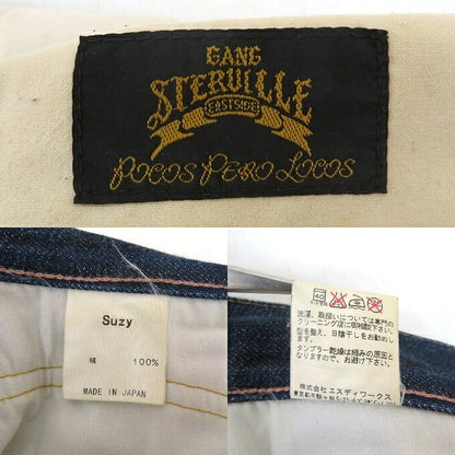 GANGSTERVILLE Iron Cross Embroidered Denim Jeans