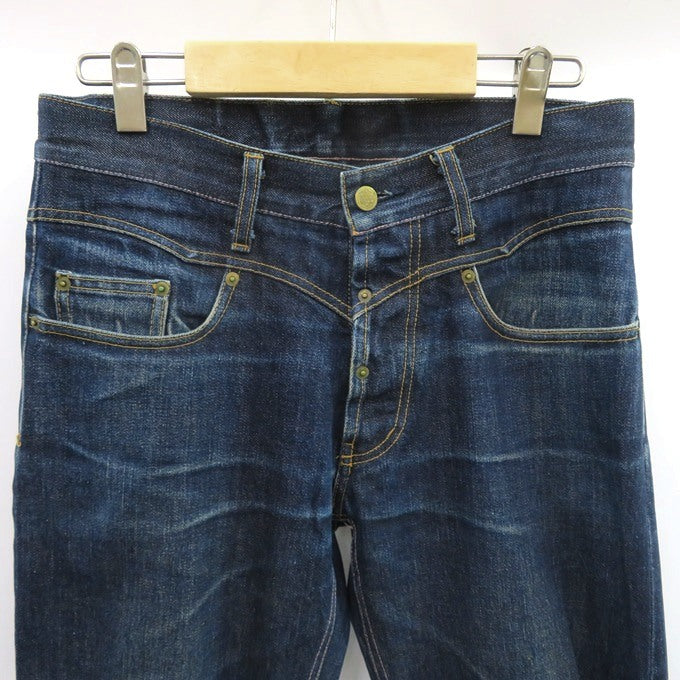 GANGSTERVILLE Iron Cross Embroidered Denim Jeans