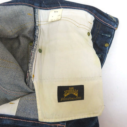 GANGSTERVILLE Iron Cross Embroidered Denim Jeans