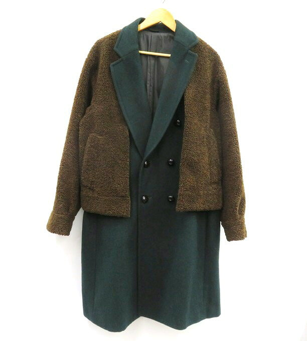 TOGA VIRILIS 18AW Multi Color Coat Size 44