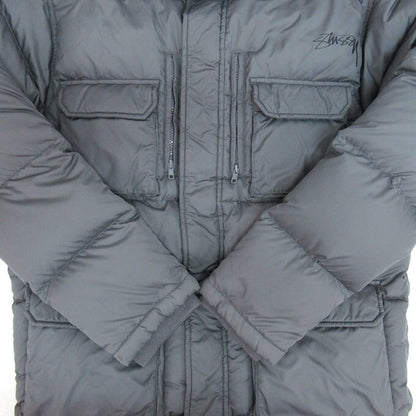 OLD STUSSY 90s-00s Down Jacket Gray Size L