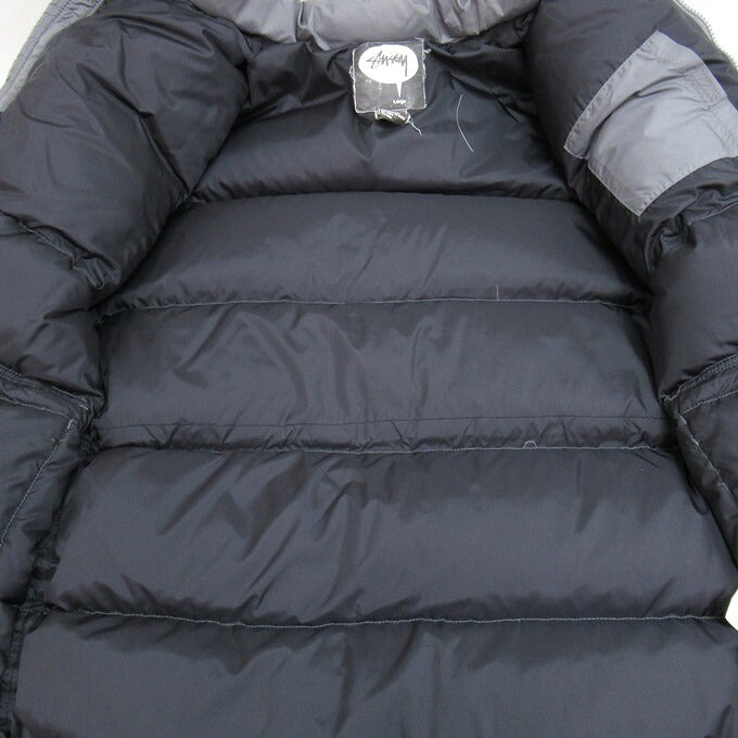 OLD STUSSY 90s-00s Down Jacket Gray Size L