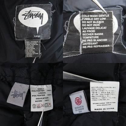 OLD STUSSY 90s-00s Down Jacket Gray Size L
