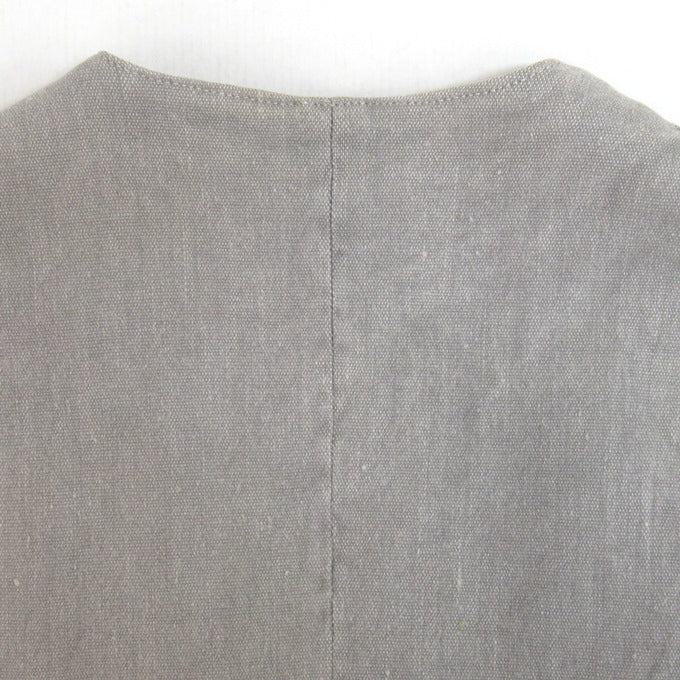 ISAMUKATAYAMA BACKLASH 15SS Linen Vest Gray Size M