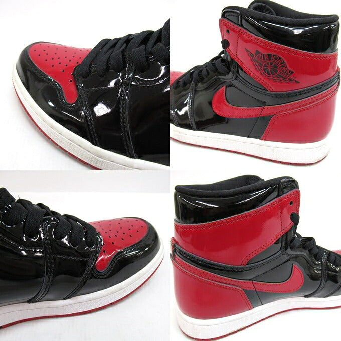 NIKE AIR JORDAN 1 Retro High OG Red Sneakers Size 27.5cm