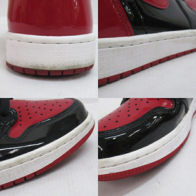 NIKE AIR JORDAN 1 Retro High OG Red Sneakers Size 27.5cm