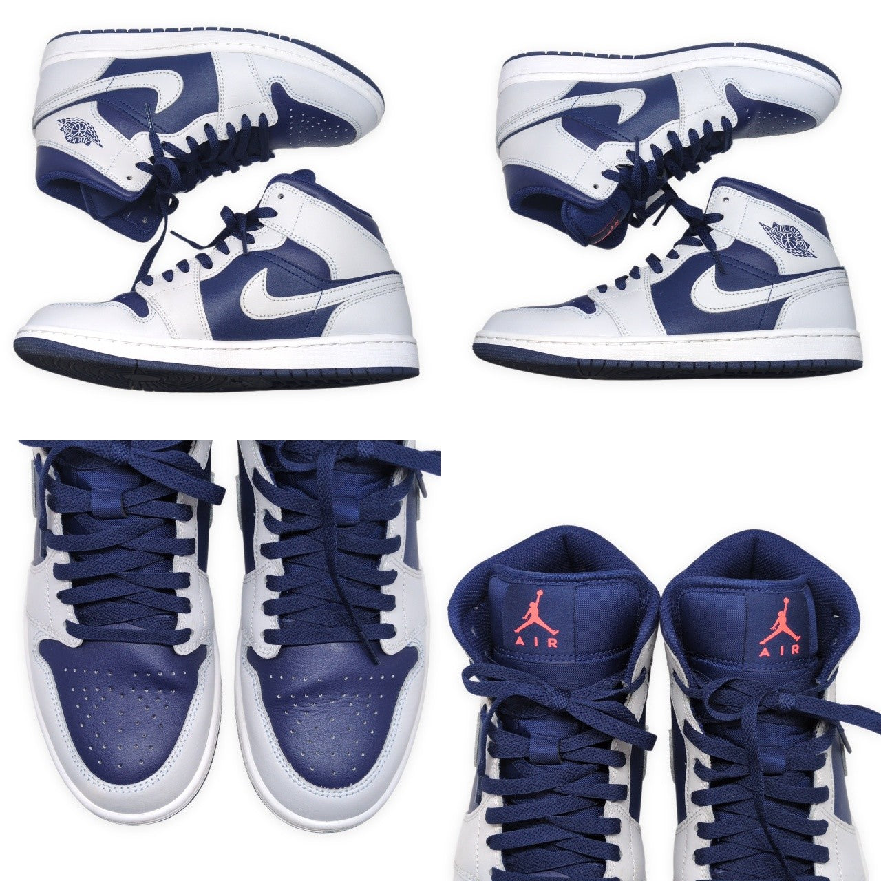 NIKE Air Jordan 1 Mid "Blue Void" Sneakers Size 26.5