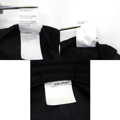 OUR LEGACY Devoted Black Ballcap Black Cap Size ONE SIZE