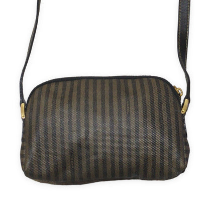 FENDI Vintage Pequin Pattern Shoulder Bag