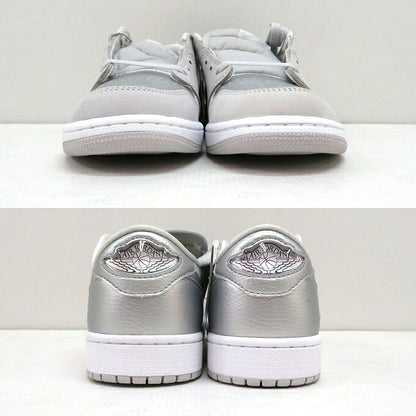 NIKE Air Jordan 1 Retro Low OG Silver Sneakers Size 26.5cm