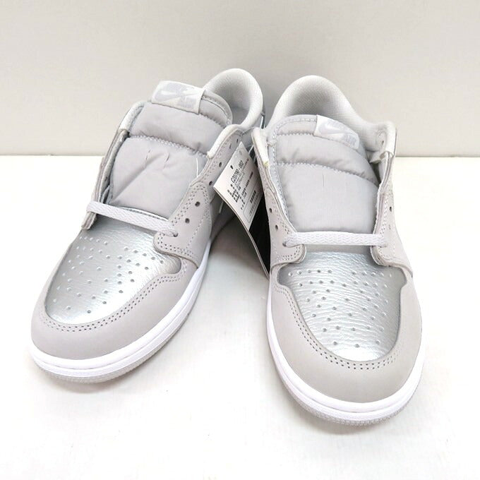 NIKE Air Jordan 1 Retro Low OG Silver Sneakers Size 26.5cm