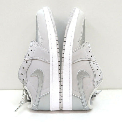 NIKE Air Jordan 1 Retro Low OG Silver Sneakers Size 26.5cm
