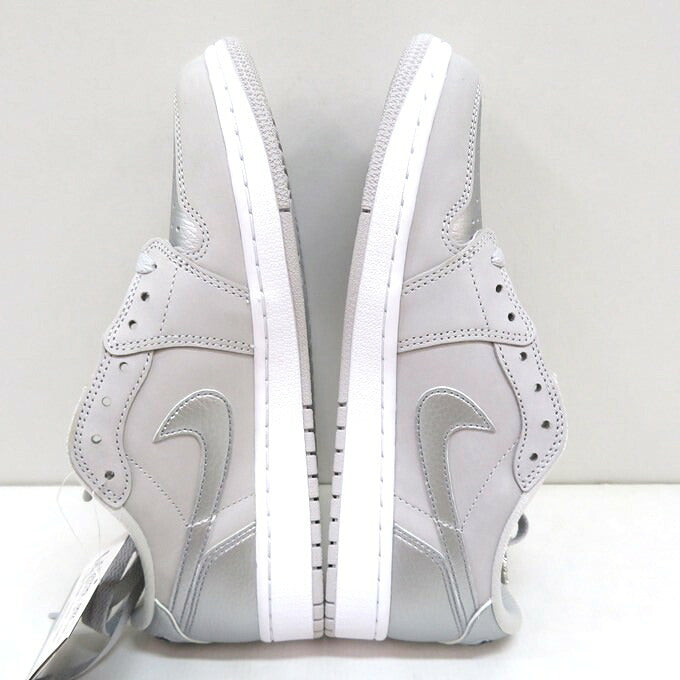 NIKE Air Jordan 1 Retro Low OG Silver Sneakers Size 26.5cm