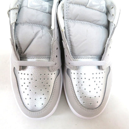 NIKE Air Jordan 1 Retro Low OG Silver Sneakers Size 26.5cm