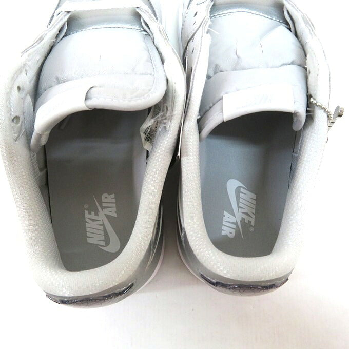 NIKE Air Jordan 1 Retro Low OG Silver Sneakers Size 26.5cm