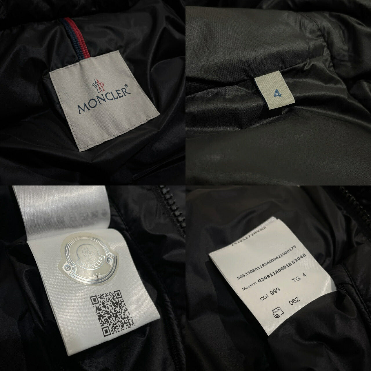 Moncler 21AW Montreuil Gilet Black Size 4