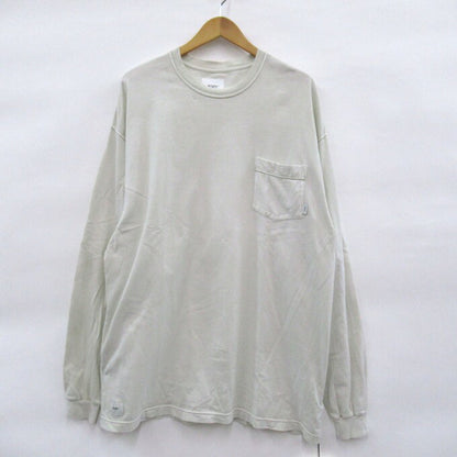 WTAPS 21AW Long Sleeve Cotton T-Shirt Off-White Size 04