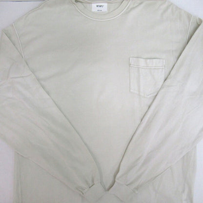 WTAPS 21AW Long Sleeve Cotton T-Shirt Off-White Size 04
