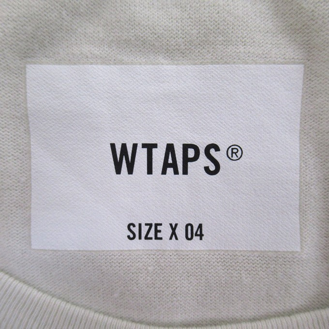 WTAPS 21AW Long Sleeve Cotton T-Shirt Off-White Size 04