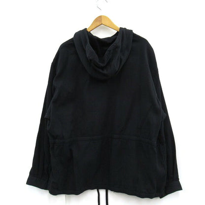 WTAPS 25AW CHAMBER Long Sleeve Twill Hoodie Black Size 04