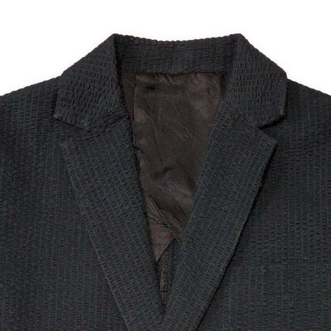 THE SHINZONE Seersucker Stripe Cotton Blazer Navy Size 40R