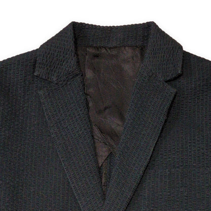 THE SHINZONE Seersucker Stripe Cotton Blazer Navy Size 40R