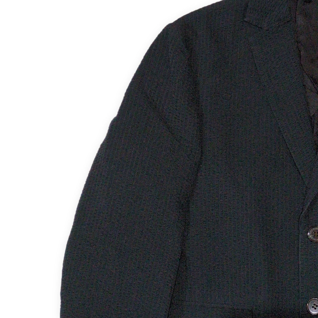 THE SHINZONE Seersucker Stripe Cotton Blazer Navy Size 40R