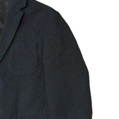 THE SHINZONE Seersucker Stripe Cotton Blazer Navy Size 40R