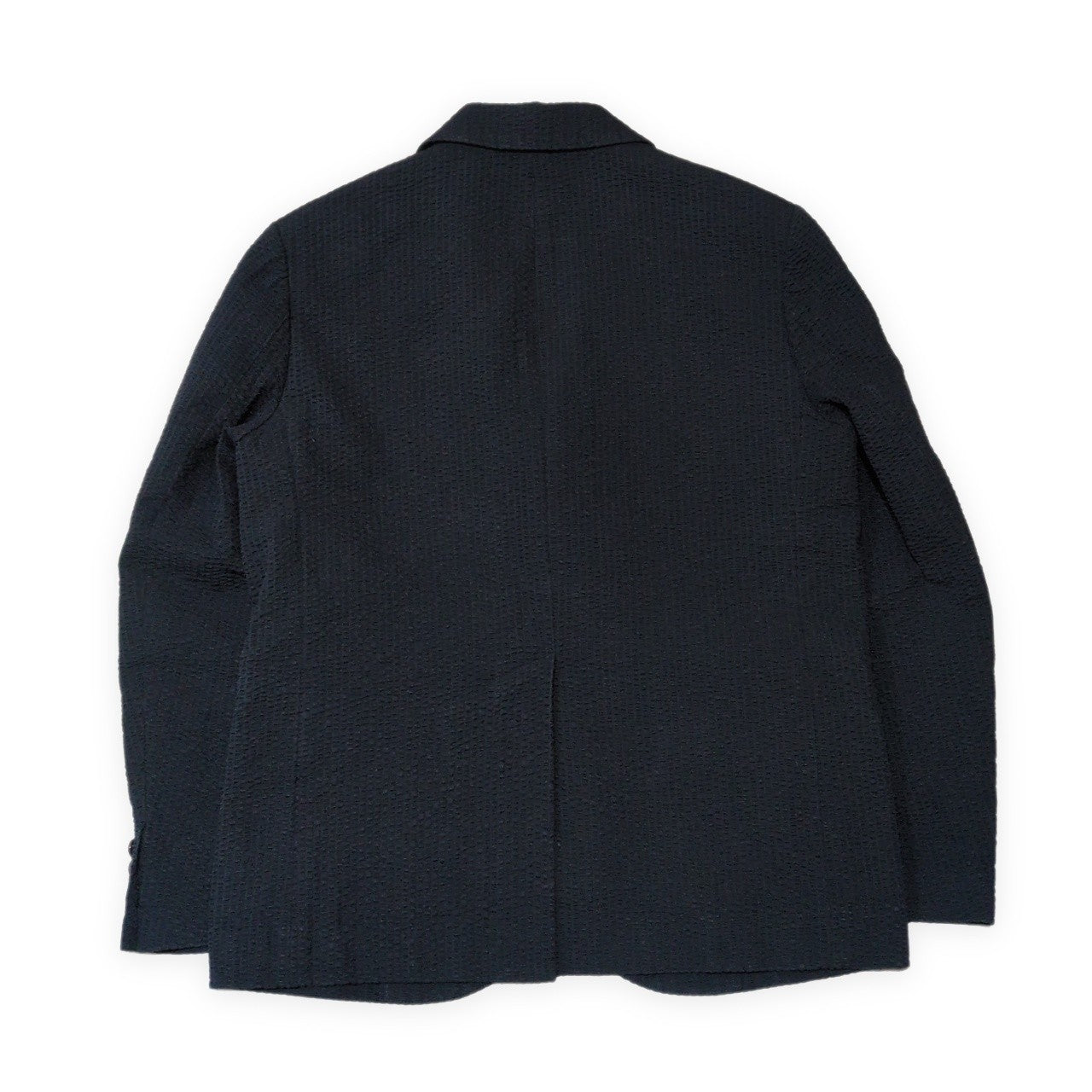 THE SHINZONE Seersucker Stripe Cotton Blazer Navy Size 40R