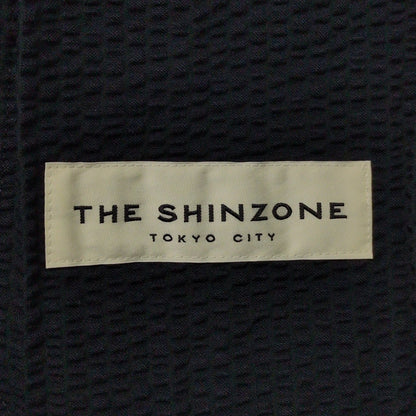 THE SHINZONE Seersucker Stripe Cotton Blazer Navy Size 40R