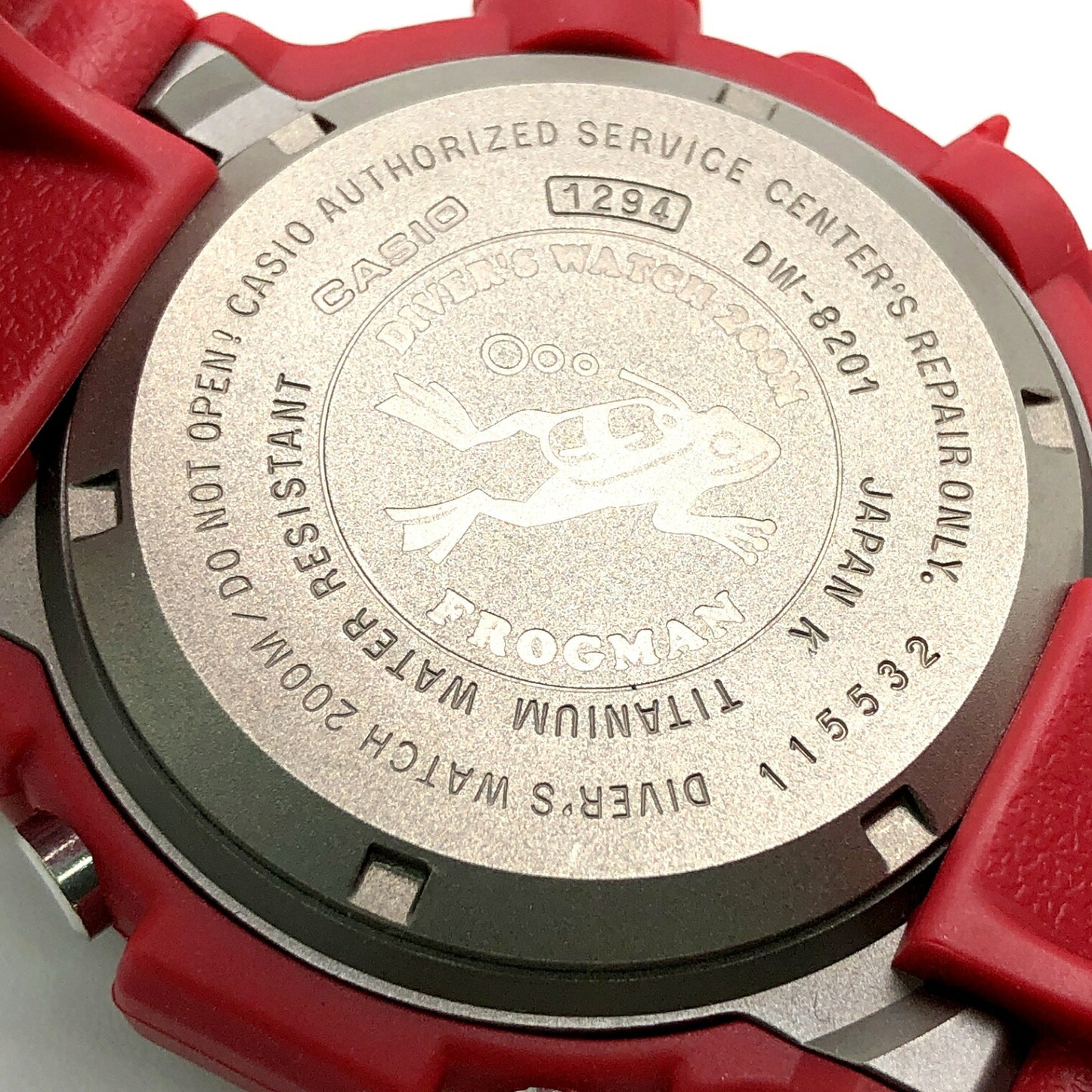 G-SHOCK DW-8201GF-4 Frogman Metallic Red Watch Size ONE SIZE