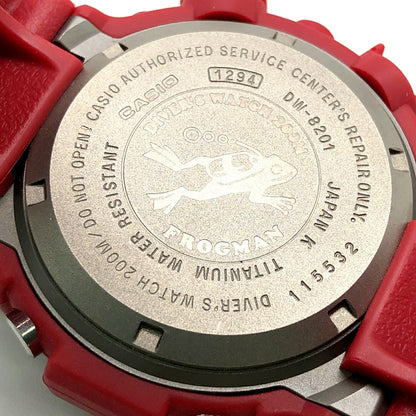 G-SHOCK DW-8201GF-4 Frogman Metallic Red Watch Size ONE SIZE