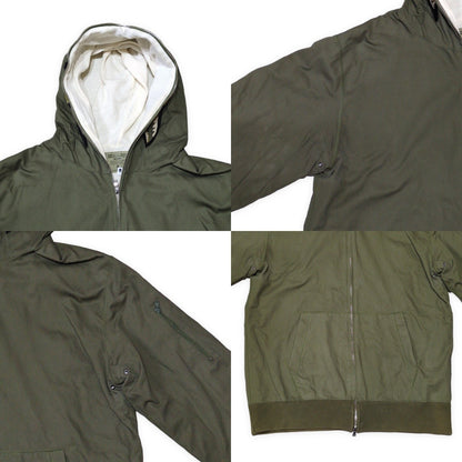 Bape Green Cotton Shark Full Zip Hoodie Size XXL