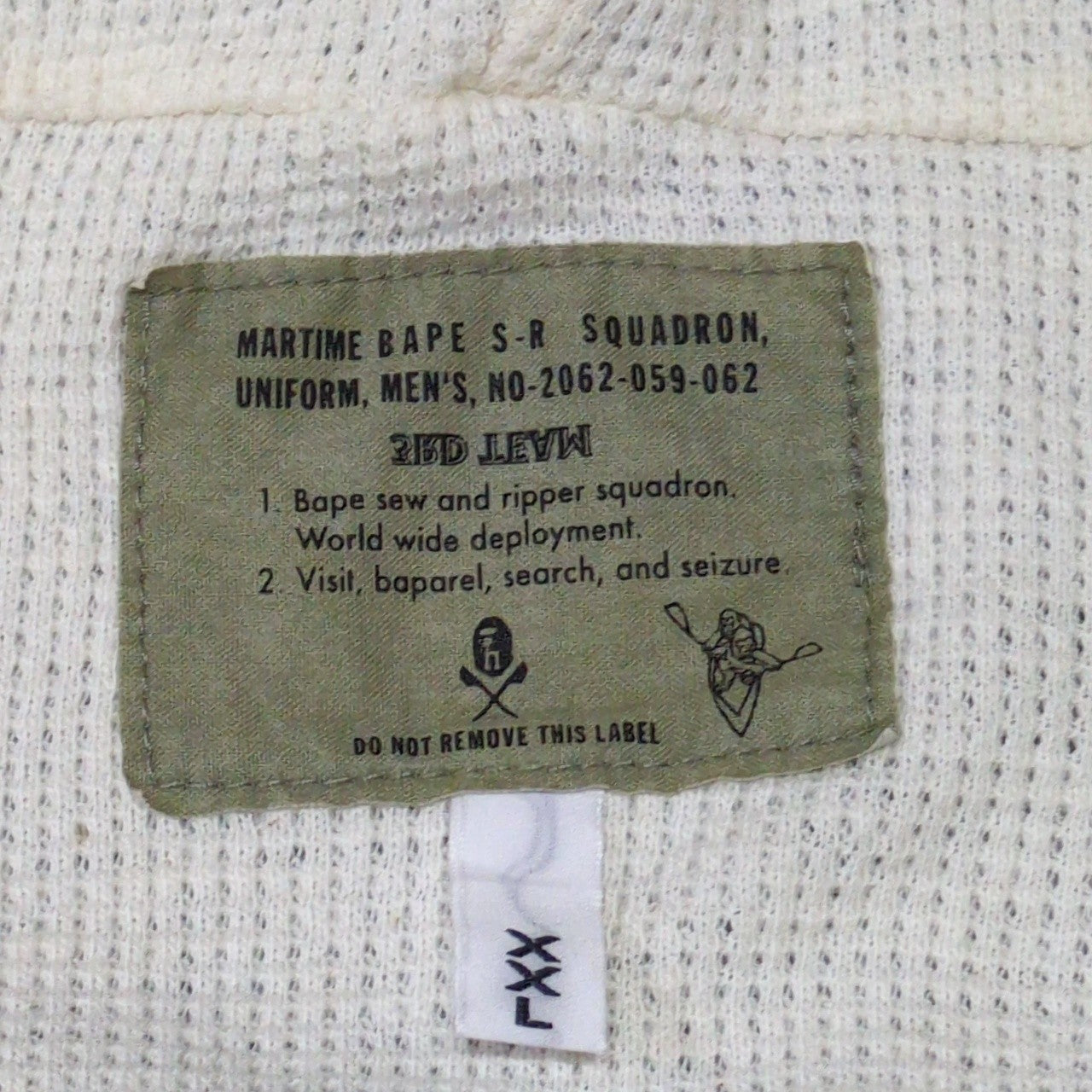 Bape Green Cotton Shark Full Zip Hoodie Size XXL