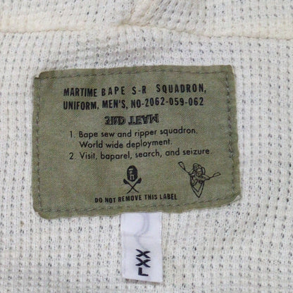 Bape Green Cotton Shark Full Zip Hoodie Size XXL