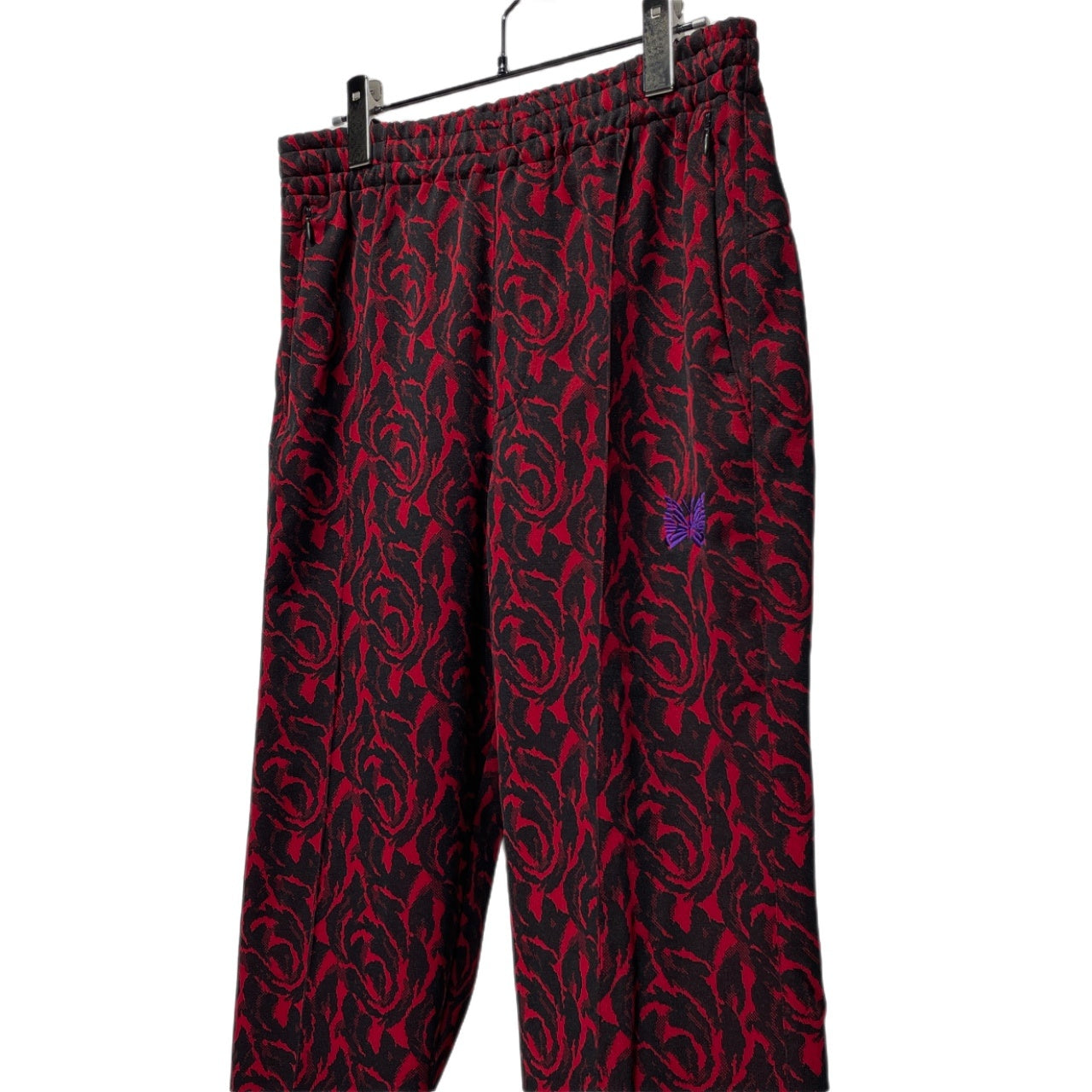 BARACUTA x Needles 23SS Jacquard Track Pants Red Sweatpants Size M