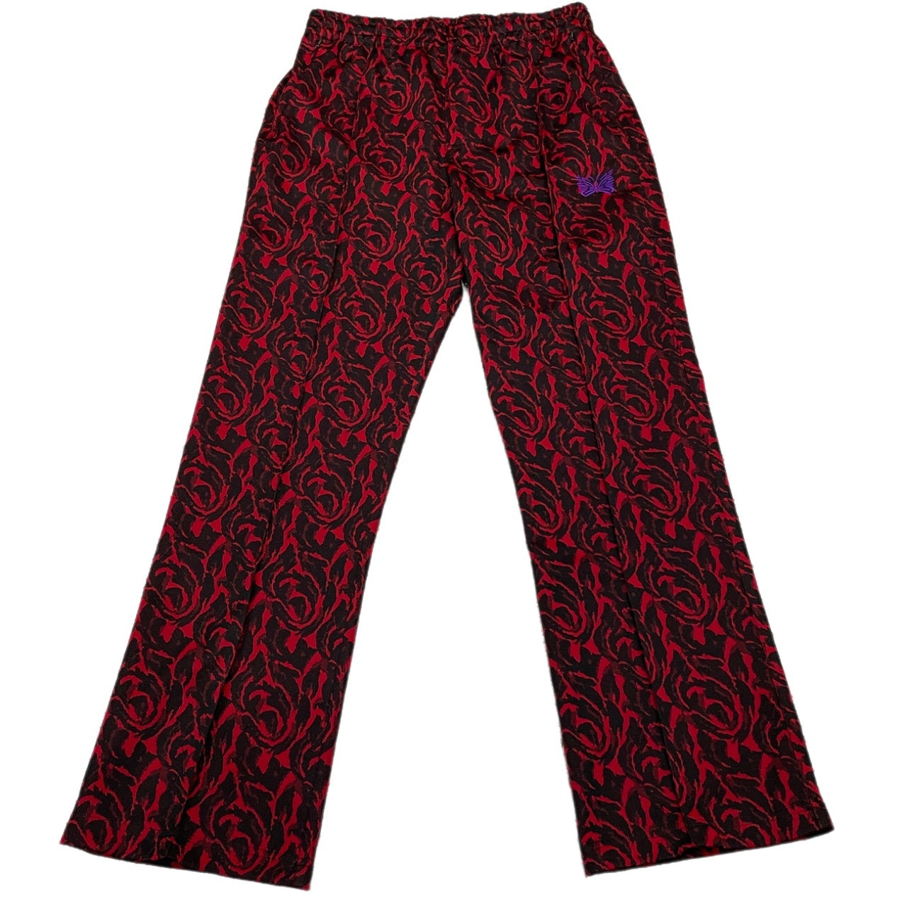 BARACUTA x Needles 23SS Jacquard Track Pants Red Sweatpants Size M