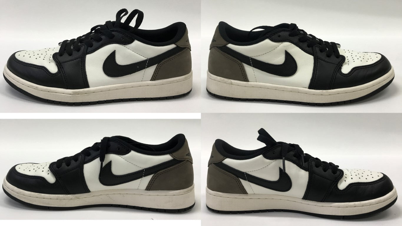 NIKE Air Jordan 1 Retro Low OG Black Sneakers Size 26.5